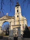 Sremska Mitrovica Serbia Orthodox church entrance