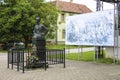 SREMSKI KARLOVCI, SERBIA - JUNE 07, 2019: Statue General Baron Pyotr Nikolayevich Vrangel better known as Pyotr Nikolayevich von