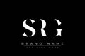 SRG abstract letter logo design Royalty Free Stock Photo