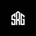 SRG letter logo design on BLACK background. SRG creative initials letter logo concept. SRG letter design Royalty Free Stock Photo
