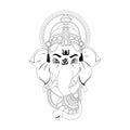 Sri Ganesh Tatoo Royalty Free Stock Photo