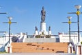 Sri Indraditya statues. Royalty Free Stock Photo