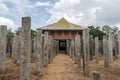 Sri Lanka - Anuradhapura - Lovamahapaya - Stone columns of ancient monastic complex Royalty Free Stock Photo