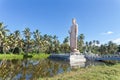 Sri Lanka, Hikkaduwa - A huge Buddha statue in the middle of a l Royalty Free Stock Photo