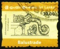SRI LANKA - CIRCA 2012: stamp 30 Sri Lankan rupees printed by Democratic Socialist Republic of Sri Lanka, shows Balustrade -
