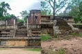 Sri Lanka - December 5, 2007: Ruins of ancient Buddhist buildings in Sri Lanka. Ruins of royal palaces