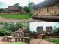 Sri Lanka - December 5, 2007: Ruins of ancient Buddhist buildings in Sri Lanka. Ruins of royal palaces