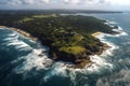 Sri Lanka drone view. Jungle in Sri Lanka, aerial view.