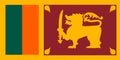 Sri Lanka flag vector. Illustration of Sri Lanka flag