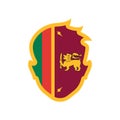 Sri lanka icon vector sign and symbol isolated on white background, Sri lanka logo concept Royalty Free Stock Photo