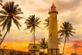 Sri Lanka, Lighthouse Dondra Head. Royalty Free Stock Photo