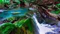 Amazing natural water stream in Sri Lankan wliderness.