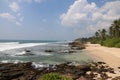 Unspoiled tropical beach landscapes in Sri Lanka Royalty Free Stock Photo