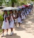 Sri Lanka school class on a trip