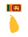 Sri Lanka Symbols Composition