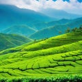 Sri Lanka tea landscape beautiful Digital art