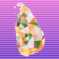 Sri Lanka vector illustration.