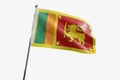 Sri Lanka - waving fabric flag