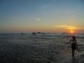 Sri lankan Beach and sun set