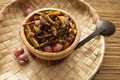 Sri Lankan Bitter Gourd Moju (Karawila Moju) with red onions