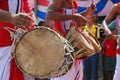 Sri Lankan drummers in Wesak festival