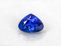 Sri Lankan gem - Natural Blue Sapphires Royalty Free Stock Photo