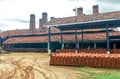 Sri Lankan Handmade Roof Tiles Kiln on way to Negombo