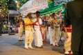 Sri Lankan procession in Colombo. Traditional dancers of hill country.