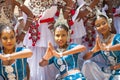 Sri Lankan teenagers performing traditional dance