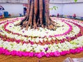 Sri lankan temple flowers design