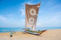 Sri Lankan traditional fishing catamarans Royalty Free Stock Photo