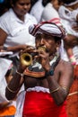 Sri Lankan traditional trumpet player