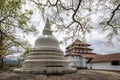 The Sri Lankathilaka Rajamaha Viharaya at Rabbegamuwa in Sri Lanka. Royalty Free Stock Photo