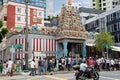 Sri Veerama Kaliamman Temple in Little India, Singapore Royalty Free Stock Photo