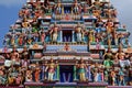 Sri Veerama Kaliamman Temple in Little India in Singapore Royalty Free Stock Photo