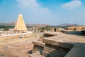 Sri Virupaksha temple from Hemakuta hill in Hampi, India Royalty Free Stock Photo