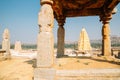 Sri Virupaksha temple from Hemakuta hill in Hampi, India Royalty Free Stock Photo