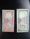 Srilankan old money 5 Rupees & 10 Rupees