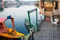 Srinagar Dal lake houseboat life Royalty Free Stock Photo