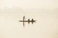 Lifestyle in Dal lake, local people use Shikara, a small boat for transportation in the lake of Srinagar, Jammu and Kashmir state, Royalty Free Stock Photo