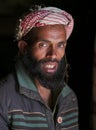 Portrait of unidentified kashmiri shepherd