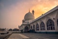 View of Hazratbal Shrine or Dargah Sharif at Srinagar, Kashmir, India Royalty Free Stock Photo