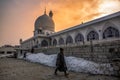 View of Hazratbal Shrine or Dargah Sharif at Srinagar, Kashmir, India Royalty Free Stock Photo