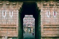 Srirangam Hindu temple tower entrance