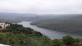 Srisailam Krishna river landscape view, Andhra Pradesh, India Royalty Free Stock Photo