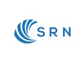 SRN letter logo design on white background. SRN creative circle letter logo concept. Royalty Free Stock Photo