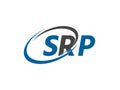 SRP letter creative modern elegant logo design Royalty Free Stock Photo