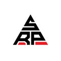 SRP triangle letter logo design with triangle shape. SRP triangle logo design monogram. SRP triangle vector logo template with red Royalty Free Stock Photo