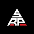 SRP triangle letter logo design with triangle shape. SRP triangle logo design monogram. SRP triangle vector logo template with red Royalty Free Stock Photo