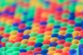 Large group of plastic drinking straws Royalty Free Stock Photo